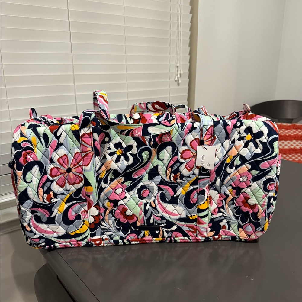 Vera Bradley Multicolor Floral Quilted Travel Bag